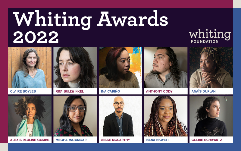 Announcing the winners of the 2022 #WhitingAwards, an award “designed to recognize excellence and promise in a spectrum of emerging talent.” @WhitingFdn lithub.com/announcing-the… @lithub 📚