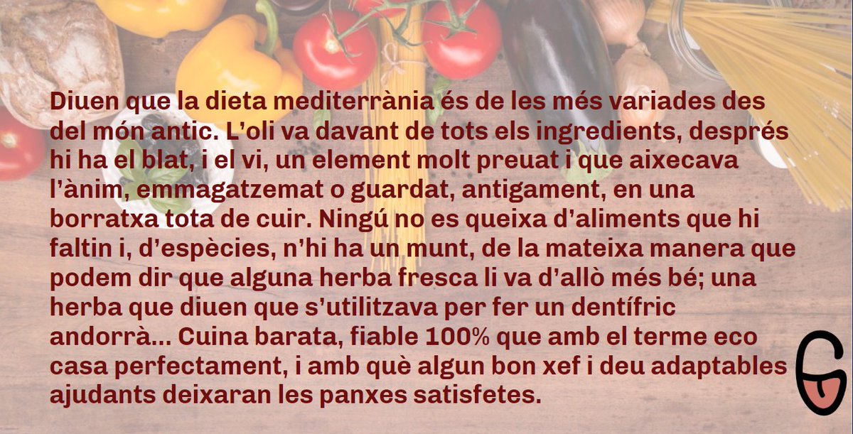 Llenguajocs's tweet image. 📢📢#dijocs! Aquest text és farcit de plats i begudes de la cuina catalana. Sabreu trobar-los tots?