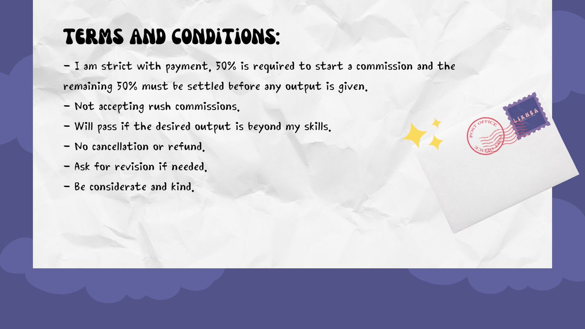 maodiarts's tweet photo. Hello there! @Likhea_comms is now open for creative commissions!
DISCLAIMER: I don’t claim myself as a professional editor. I will work hard and try my very best for a quality output. 💜
🏷 #twtcomms #commissionsopen #Commission #design #editor https://t.co/3TEehkoePP