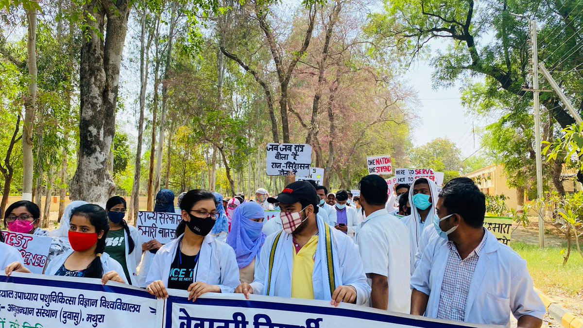 Pushpa Gautam (@pushpag15694741) on Twitter photo जब तक नहीं बढ़ेगा stipend, पशु चिकित्सा रहेगी बंद।
#VetUnity
#Increase_UP_vets_stipend
#Duvasu_Vet_Stipend
#SVPUAT_Meerut
<a href="/myogiadityanath/">Yogi Adityanath</a> <a href="/MrityunjayUP/">Mrityunjay Kumar</a> <a href="/TanseemHaider/">Tanseem Haider तनसीम हैदर</a> <a href="/shalabhmani/">Dr. Shalabh Mani Tripathi</a> <a href="/icarindia/">Indian Council of Agricultural Research.</a> <a href="/Aamitabh2/">Amitabh Agnihotri</a> <a href="/brajeshpathakup/">Brajesh Pathak</a> <a href="/presidentVCI/">Dr. Umesh C Sharma</a> <a href="/ptshrikant/">Shrikant Sharma</a> <a href="/dharampalbjpmla/">Dharampal Singh</a> जब तक नहीं बढ़ेगा stipend, पशु चिकित्सा रहेगी बंद।
#VetUnity
#Increase_UP_vets_stipend
#Duvasu_Vet_Stipend
#SVPUAT_Meerut
<a href="/myogiadityanath/">Yogi Adityanath</a> <a href="/MrityunjayUP/">Mrityunjay Kumar</a> <a href="/TanseemHaider/">Tanseem Haider तनसीम हैदर</a> <a href="/shalabhmani/">Dr. Shalabh Mani Tripathi</a> <a href="/icarindia/">Indian Council of Agricultural Research.</a> <a href="/Aamitabh2/">Amitabh Agnihotri</a> <a href="/brajeshpathakup/">Brajesh Pathak</a> <a href="/presidentVCI/">Dr. Umesh C Sharma</a> <a href="/ptshrikant/">Shrikant Sharma</a> <a href="/dharampalbjpmla/">Dharampal Singh</a>