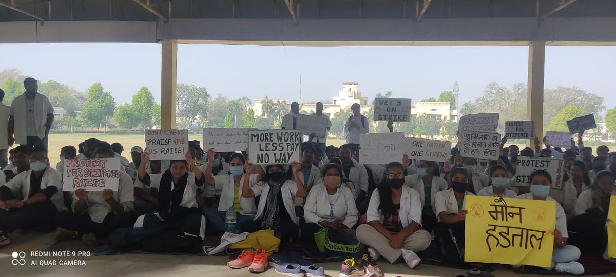 दाँव पर सब कुछ लगा है, रुक नहीं सकते
टूट सकते हैं मगर, हम झुक नहीं सकते। #Increase_UP_vets_stipend
#Duvasu_Vet_Stipend #SVPUAT_Meerut 
<a href="/myogiadityanath/">Yogi Adityanath</a> <a href="/GirishPandy/">Girish Kumar Pandey</a> <a href="/MrityunjayUP/">Mrityunjay Kumar</a> <a href="/SURYA_NBT/">surya p shukla</a> <a href="/TanseemHaider/">Tanseem Haider तनसीम हैदर</a> <a href="/shalabhmani/">Dr. Shalabh Mani Tripathi</a> <a href="/ptshrikant/">Shrikant Sharma</a> <a href="/dharampalbjpmla/">Dharampal Singh</a>