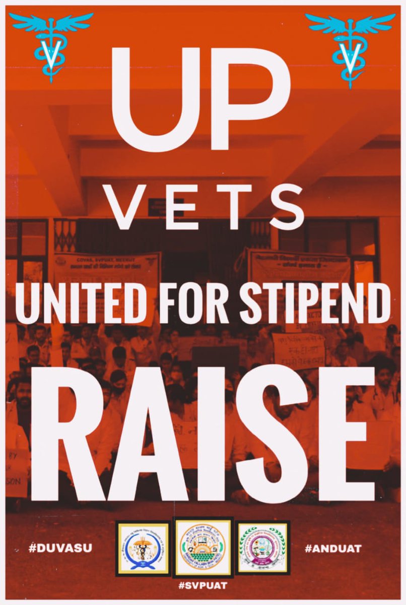 सफ़ेद कोट की शांति।
अब लाएगी क्रांति ॥
Strike Day-6 #VetUnity 
#Increase_UP_vets_stipend
#Duvasu_Vet_Stipend #SVPUAT_Meerut 
<a href="/myogiadityanath/">Yogi Adityanath</a> <a href="/GirishPandy/">Girish Kumar Pandey</a> <a href="/MrityunjayUP/">Mrityunjay Kumar</a> <a href="/SURYA_NBT/">surya p shukla</a> <a href="/TanseemHaider/">Tanseem Haider तनसीम हैदर</a> <a href="/shalabhmani/">Dr. Shalabh Mani Tripathi</a> <a href="/ptshrikant/">Shrikant Sharma</a> <a href="/dharampalbjpmla/">Dharampal Singh</a>