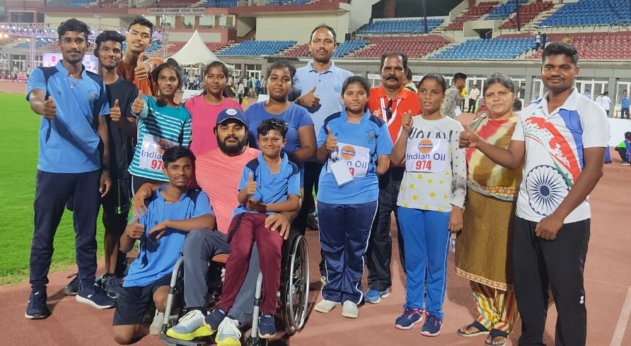Adityacyclist's tweet photo. One step at a time, towards glory!

Our #paraathletes from @AdityaMehtaF @CommissionerNVS &amp; #Devnar School have come this far by sheer hard work &amp; dedication. 

They participated in the 20th National Para Athletics Championship 2022 held at Bhubaneswar. We are proud of them! 👏 https://t.co/mYPWGmxAfs