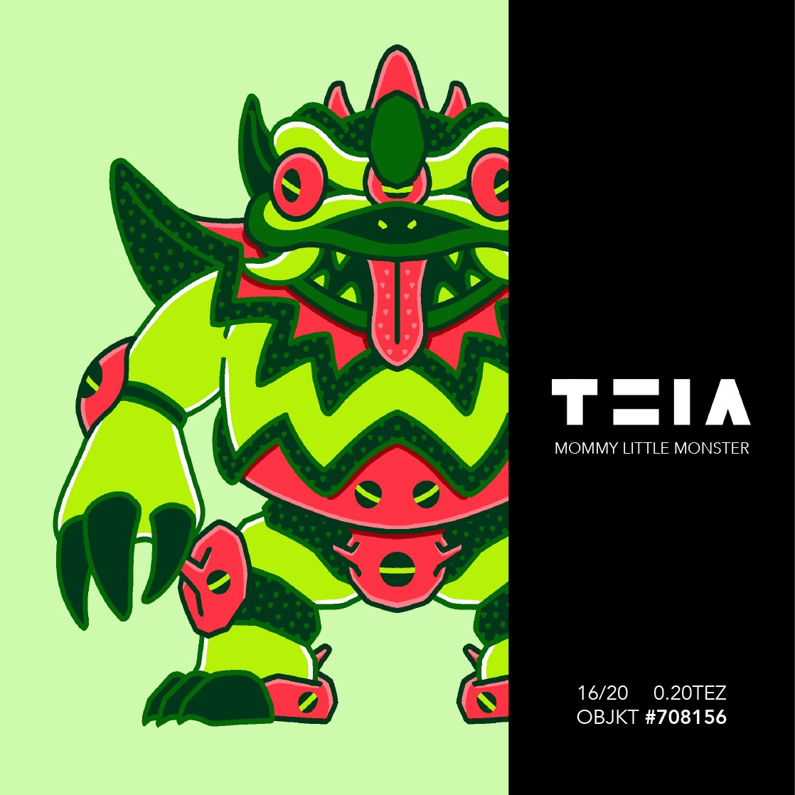 littlemonstalab's tweet photo. [Mommy Little Monster Series 2]
Monster No.53~56 (0.2 xtz)
Which is your favourite?

HIC: https://t.co/4QNQrr3vff…
OBJKT: https://t.co/hZIqjkzwj6…

@TeiaCommunity @whale_community
#hicetnunc #hicetnunc2000  #nftcollectors #NFTcommunitiy #NFTartist #NFTs #tezozart  #CleanNFTst https://t.co/0FnApQ96I7