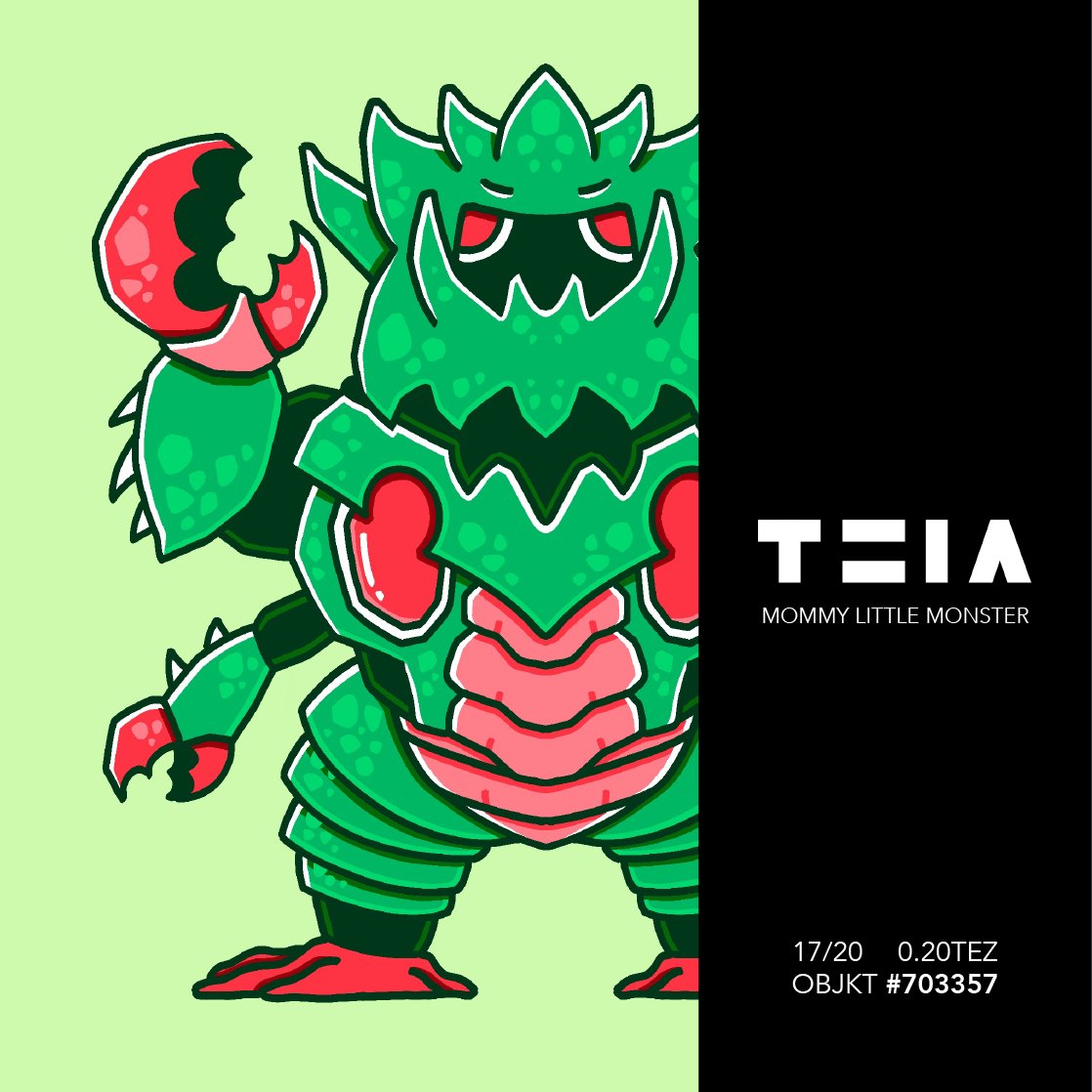littlemonstalab's tweet photo. [Mommy Little Monster Series 2]
Monster No.53~56 (0.2 xtz)
Which is your favourite?

HIC: https://t.co/4QNQrr3vff…
OBJKT: https://t.co/hZIqjkzwj6…

@TeiaCommunity @whale_community
#hicetnunc #hicetnunc2000  #nftcollectors #NFTcommunitiy #NFTartist #NFTs #tezozart  #CleanNFTst https://t.co/0FnApQ96I7