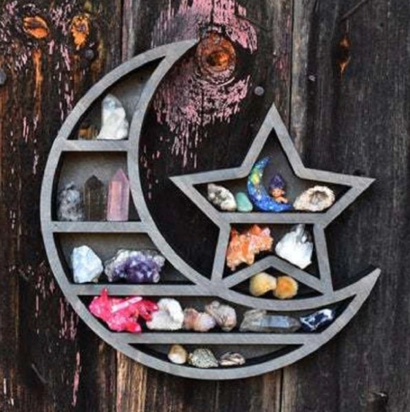 SolutionHub2's tweet photo. Excited to share the latest addition to my #etsy shop: Moon Star Wall Hanging Shelf, Wall Mounted Shelf, Wooden Shelf, Wooden Crystal Shelf, Floating Shelf, Crescent Moon Shelf, Moon Wall Decor https://t.co/TJarkMCWWc #kids #wood #corner #crystalshelves #crystaldisplay https://t.co/jCiaMCc9m2
