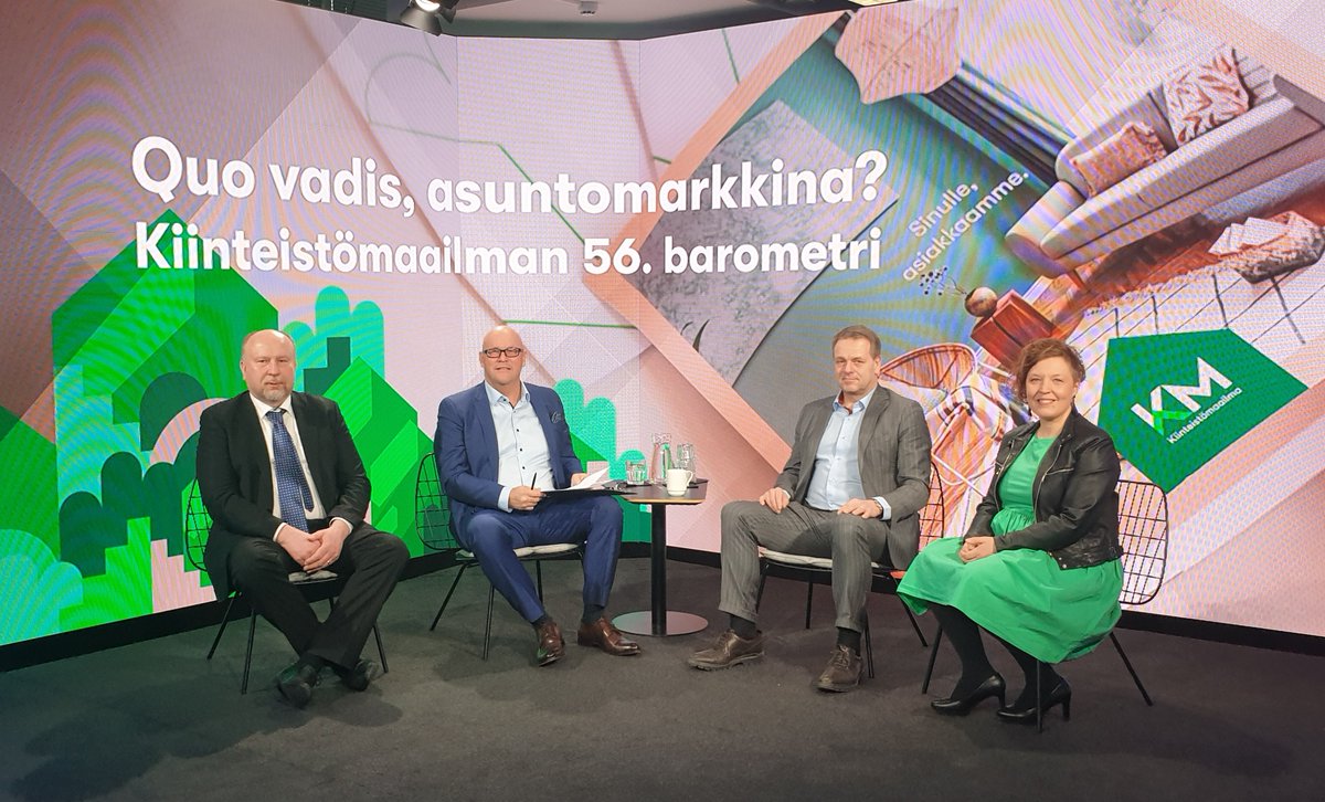 Quo vadis, asuntomarkkina? Tervetuloa seuraamaan to 7.4. kello 9 alkavaa keskustelua asuntomarkkinoiden ja eri asumismuotojen näkymistä. Linkki suoraan 45 minuutin lähetykseen on alla. #asuntokauppa #barometri #kiinteistönvälitys 

mojostudio.fi/kiinteistomaai…