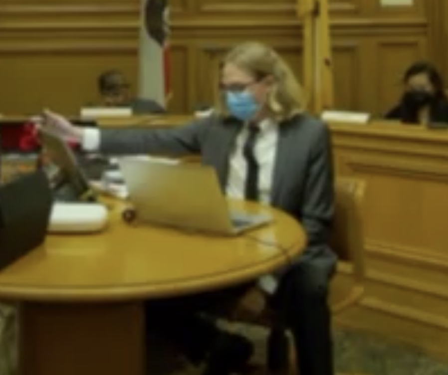 TheLeagueSF's tweet photo. Months of Redistricting Task Force meetings and the only thing the city can agree on I that clerk John Carroll is a goddamn saint! For dozens of hours a week he stays friendly, good natured and on point- the Atlas on which the task force sits. #SFModCoup https://t.co/Rbs2nlxdrw