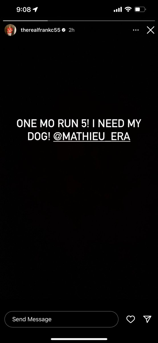 DevclemNFL's tweet photo. #Chiefs DE Frank Clark calling for @Mathieu_Era to run it back with Kansas City via his Instagram story this evening #ChiefsKingdom https://t.co/FRO4H7oIzF