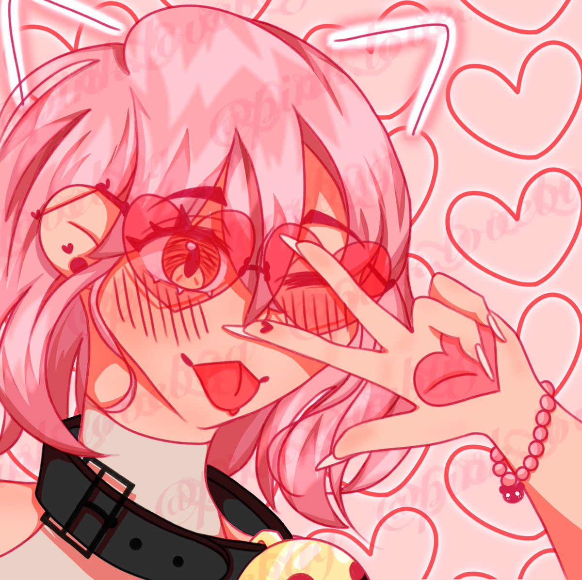 lovebug_pink's tweet photo. New OC! Meet Leyba ❤️❤️ https://t.co/Rp4ntSwKHu