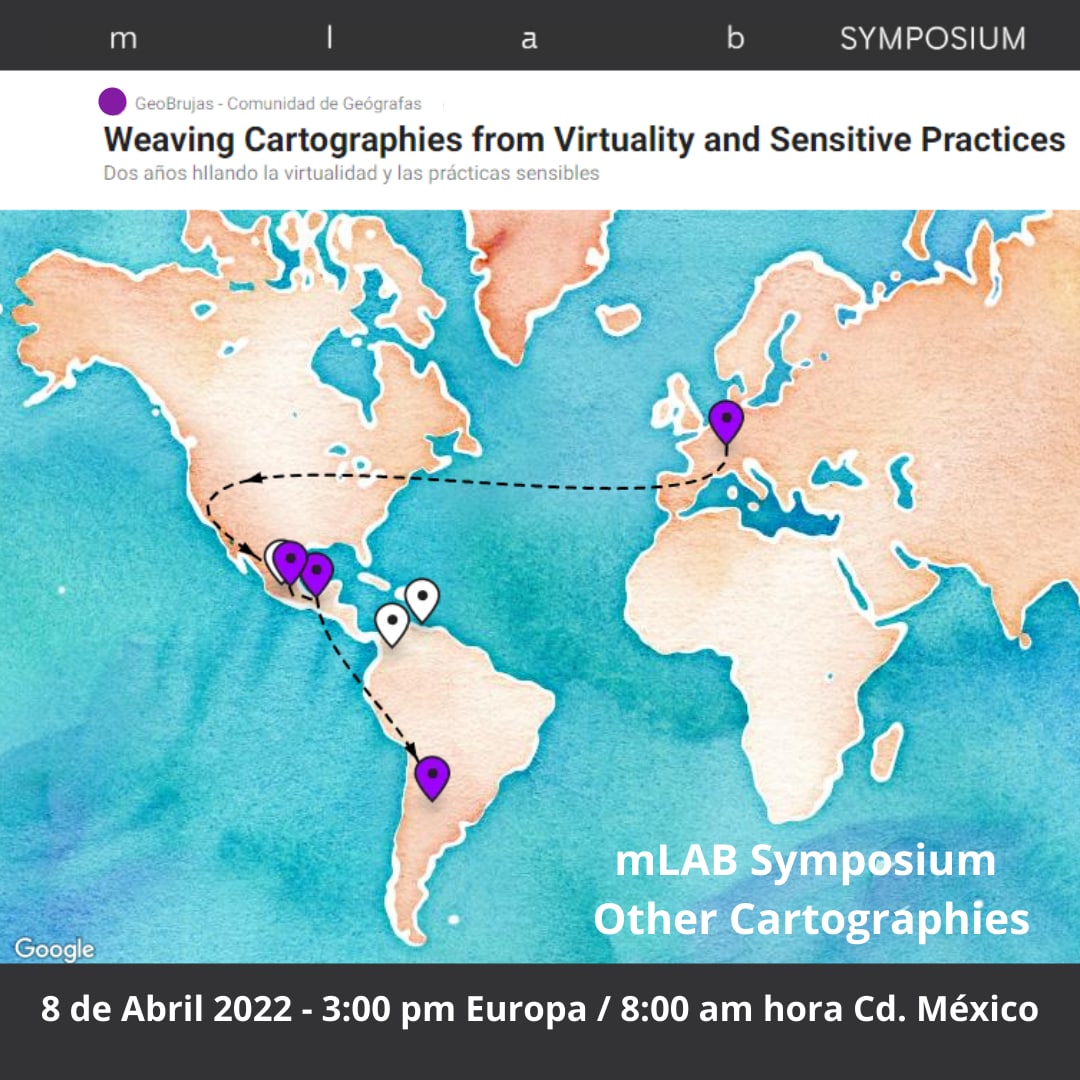 GeoBrujas's tweet image. Join us at online coffee party Friday 8th of April with @FemGeoBern,  @BernMlab, @NotanAtlas #countercartography @anametropolitan,  #countermapping #geobrujas
➡️ Registration:
mlab.unibe.ch/mlab-symposium…