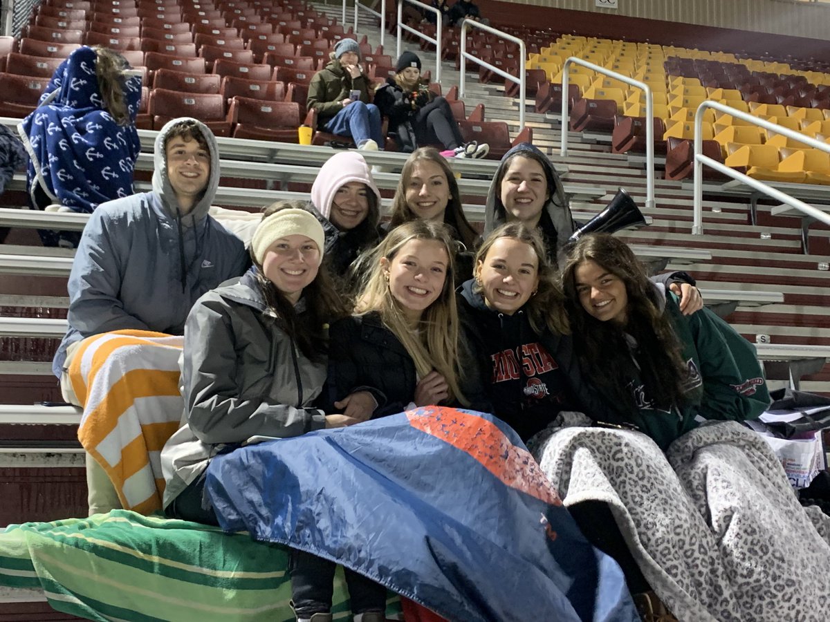 The best student section in the SWC supporting the blue and gold tonight.