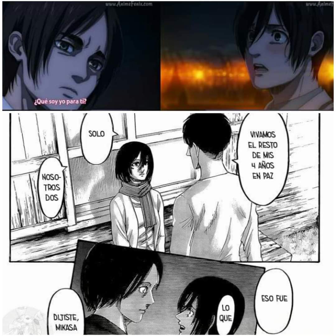 AotBeauty's tweet photo. For those who think this was love(Eren's part), it's not. Eren was at this point emotionally weak and looking for way not to do Rumbling and Mikasa basically took advantage of him at his moment of weakness. #eremika #notromance #AttackOnTitan #ShingekiNoKyojin https://t.co/Treu06NP3V