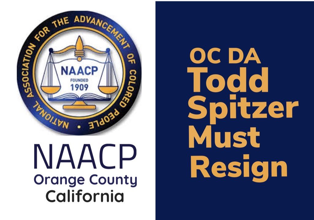 LarryTenney's tweet photo. @kristine_kenyon @toddspitzeroc The state & local NAACP, the Thurgood Marshall Bar Association and the National Urban League have called on bigot @toddspitzeeoc to RESIGN
#SpitzerResign https://t.co/19Qp1yyxGl