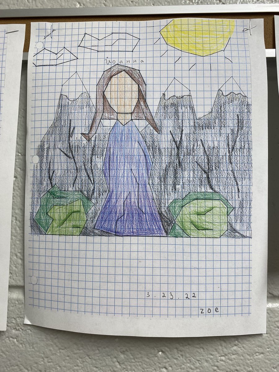 ats_math's tweet image. ATS 5th grade stars applying their geometric knowledge to artistic expression! @APS_ATS @ats_pta @APSMath @SuptDuran