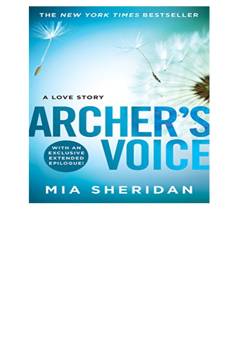 READ/DOWNLOAD Archer's Voice FULL BOOK PDF & FULL AUDIOBOOK / Twitter