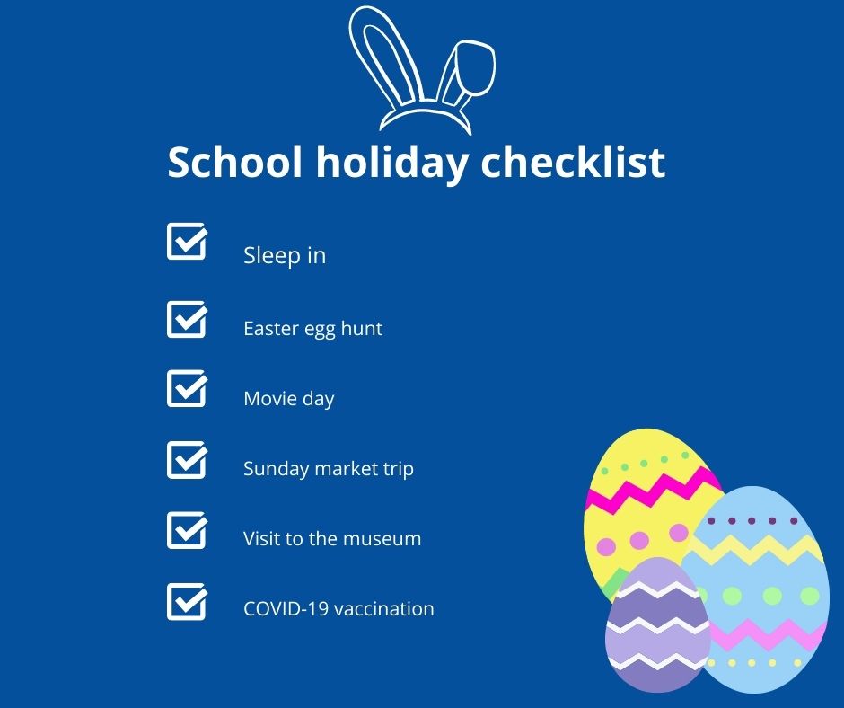 🧒🐇 Hop to it these school holidays and get your COVID-19 vaccine. The team will be Stockland and Willows Shopping Centre all holidays (4 – 14 April)🧒🐇
Mon, Tue, Wed and Fri 10:00am-5:00pm
Thu 10:00am-8:00pm
Sat, Sun 09:00am-4:00pm