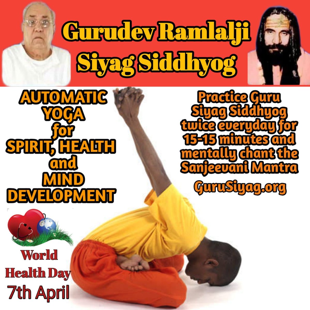 Automatic yoga is occur in Guru Siyag Siddha Yoga Meditation <a href="/HealthyFla/">Florida Dept. of Health</a> #worldhealthdaywithyoga