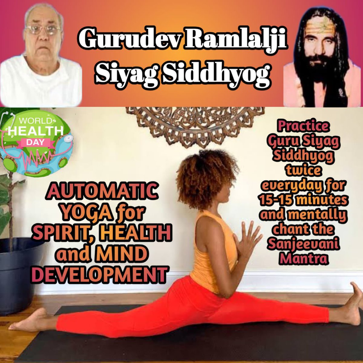 An automatic yog which help in getting recovery faster with any health issues #worldhealthdaywithyoga
