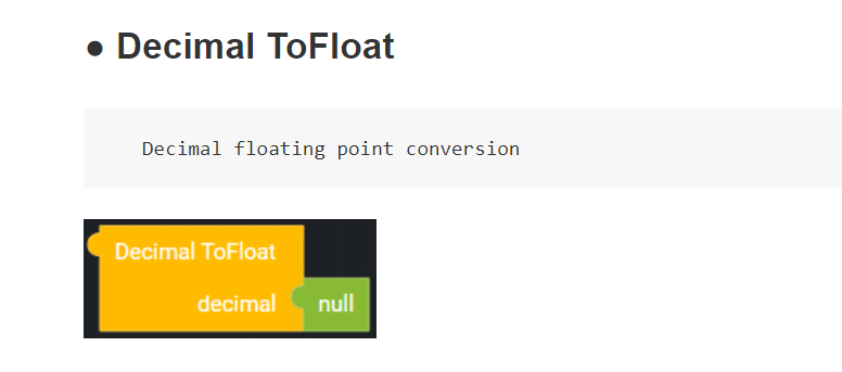 SyncTree_Studio's tweet photo. 💡#SyncTree Block Introduction
[#Decimal] Decimal ToFloat
: Decimal floating point conversion
✔ https://t.co/WkvsZ40EnJ

A tool serving dev., deployment, and test at one place??
✔ Free to try: https://t.co/n6GTNjHEGQ

#Nocode #Backend #API #FastAPI #Mockserver #Developer https://t.co/d9f4jF4UG5