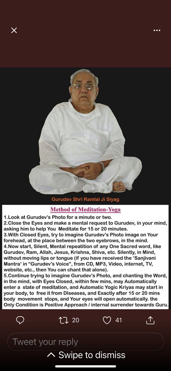 #worldhealthdaywithyoga
Sri Aurobindo has written: “Man is a transitional being. He is not final but he will be.”

New world be a spiritual world as a result of meditation <a href="/MOH_Kenya/">Ministry of Health</a>