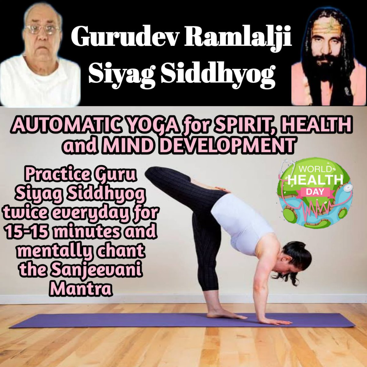 Jai gurudev
#worldhealthdaywithyoga