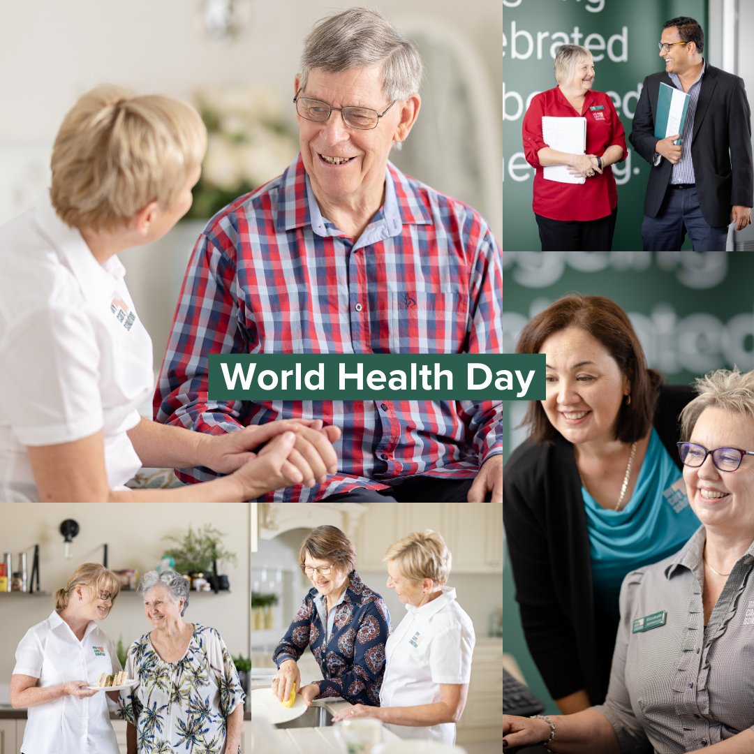 mcs_au's tweet photo. It is #WorldHealthDay! We are extra thankful for our incredible employees - our Caregivers, Client Services Coordinators, Client Care Coordinators, Managers, Executives - who work hard to improve the health and wellbeing of clients. #AgedCare https://t.co/RHom7z5oXJ