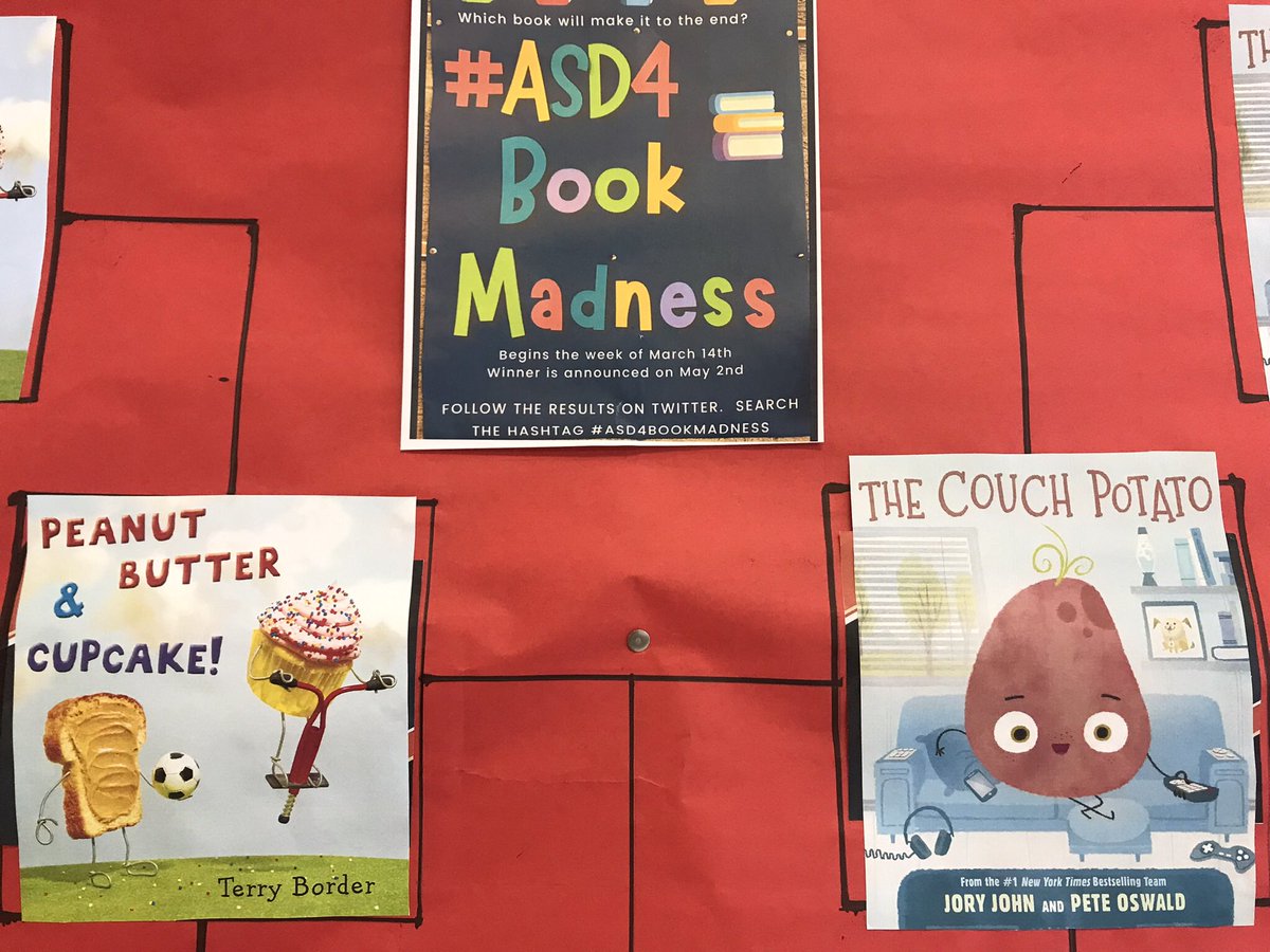 MrsDalenoWesley's tweet photo. We’re down to the last 2 books for #ASD4BookMadness @Wesleyasd4 Who will win? Stay tuned for the students’ and staff’s vote. #Wild4Reading #Wild4Wesley @IamJoryJohn @UnderTerrysHat https://t.co/kPQEZQSDue
