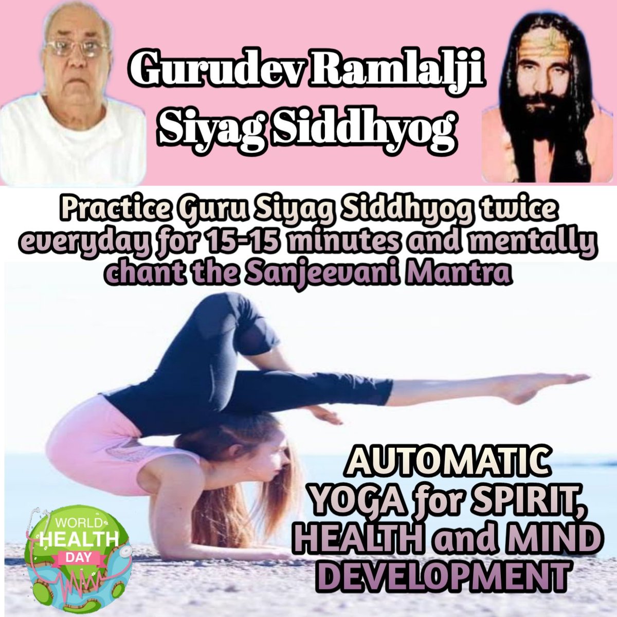 Feel yourself as a God and recognize the god in every other human being alive by following Guru Siyag Siddhyog. <a href="/MinorityHealth/">Minority Health</a>  #worldhealthdaywithyoga