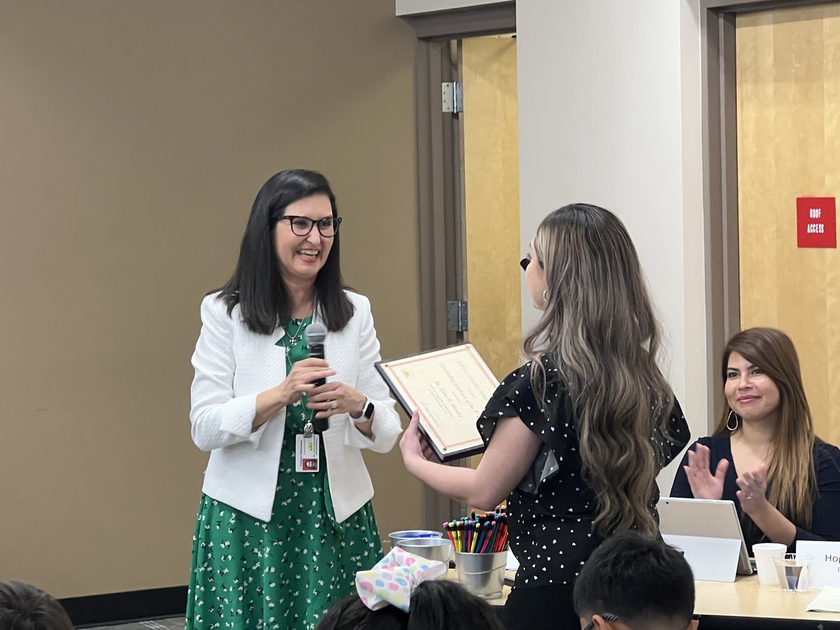 See_Boston's tweet photo. Congratulations to our Staff of the 3rd Quarter, Ms. Joana Morales! We all know Rooseveltโs quote, โPeople donโt care how much you know until they know how much you careโโ and itโs even true with our youngest treasures. Thank you, Ms. Morales! @TollesonESD #SheelyPride #weareTESD https://t.co/sBizxrSInT