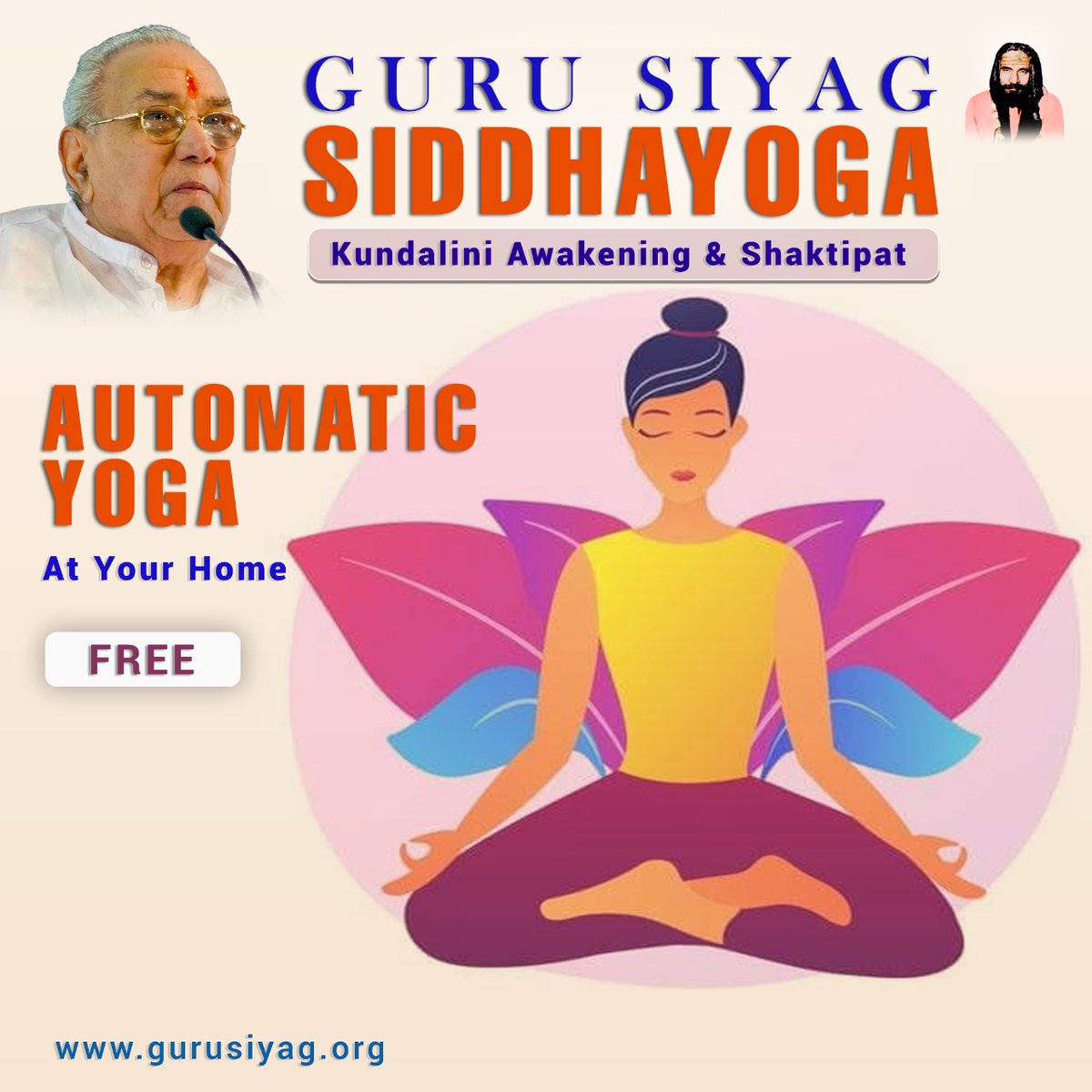 #WorldHealthDay Guru siyag Siddhayoga Maditetion Automatic yoga .