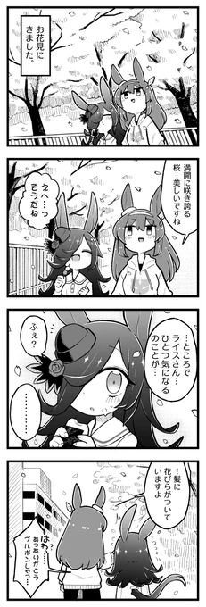 ライスとお花見。 