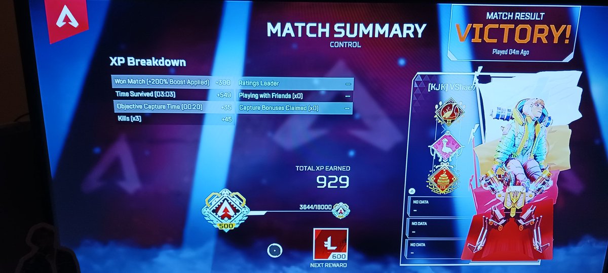 VshaeB's tweet image. @PlayApex I wonder if this is the fastest control game now at 3min 3sec. #controltakeover