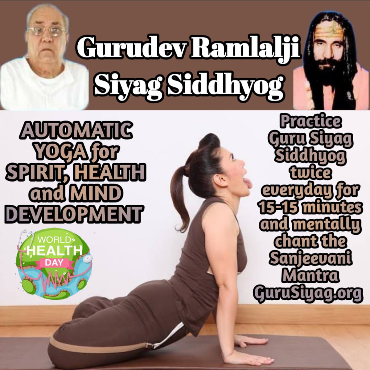 #worldhealthdaywithyoga
Not a single diseases will remain in the body, Sanjeevani Mantra is a life saving mantra
<a href="/NIH/">NIH</a>