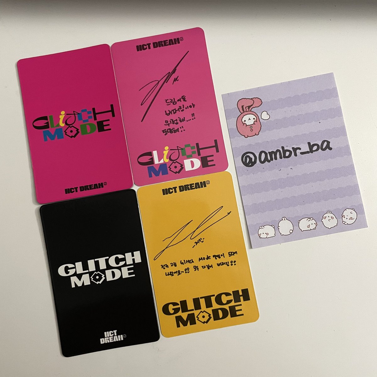 ambr_ba's tweet photo. wts | selling - nct dream glitch mode haechan jaemin pc

HC - glitch ver lenti, pc set ($18)
HC - scratch ver lenti ($9)
JM - scratch ver pc ($9)

Priced w/ stamped shipping
usa only 🇺🇸 https://t.co/9MvVdSb8IC