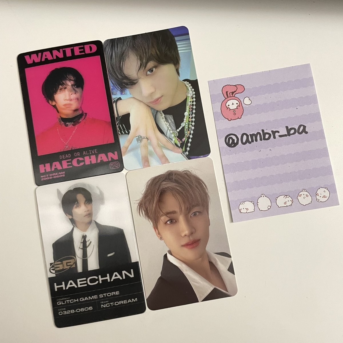 ambr_ba's tweet photo. wts | selling - nct dream glitch mode haechan jaemin pc

HC - glitch ver lenti, pc set ($18)
HC - scratch ver lenti ($9)
JM - scratch ver pc ($9)

Priced w/ stamped shipping
usa only 🇺🇸 https://t.co/9MvVdSb8IC