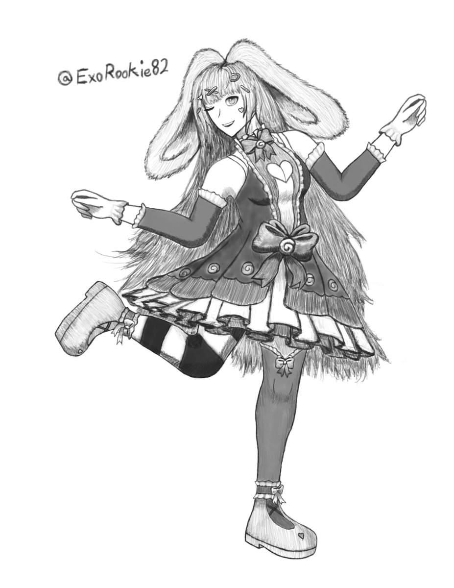 ExoRookie82's tweet photo. I did a sketch for @Candibuns, I think it turn out pretty good but maybe I colored it later.
if you haven't already, make sure to check her out streams when she goes live. She is one of my favorite Vtubers out there.
https://t.co/oHaLRq3fRp
#fanart #CandiART #VtubersEN 😊 https://t.co/MNRXUMrjok