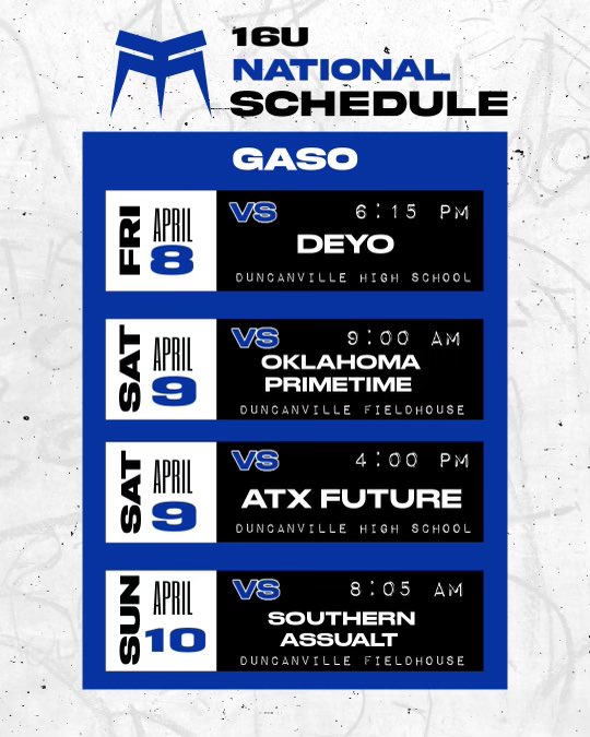 schedule for this weekend‼️. @maxlevelselite @TexasHoopsGASO
