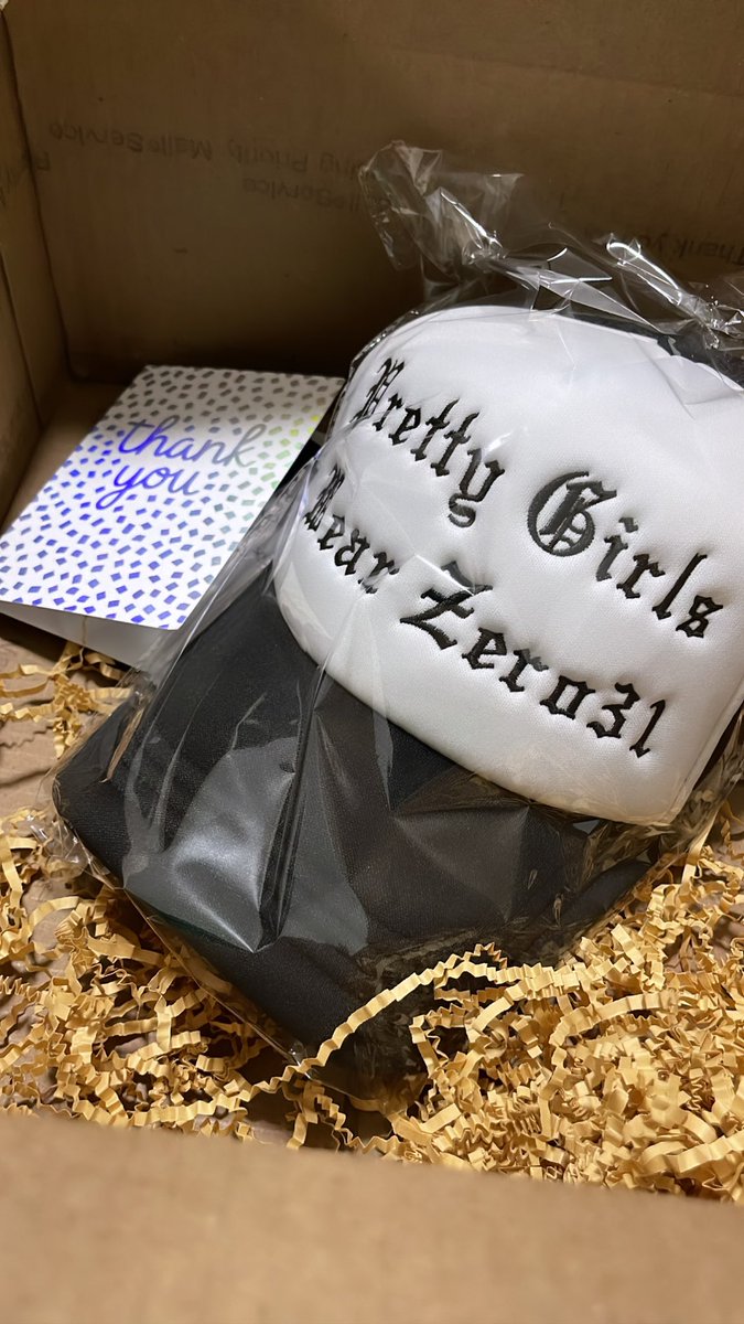 MISS31ICEY's tweet photo. Packing these hat orders tonight is really making me realize that I’m going to need an assistant or a team sooner than later. I am TIRED 😭 https://t.co/IS9xNqDG55 https://t.co/32HUFuYp4z