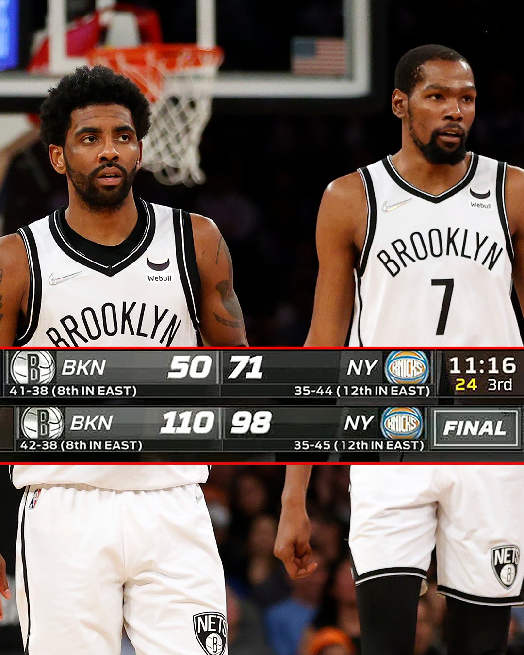 SportsCenter on Twitter "The Nets trailed by 28 on Feb. 16 at MSG and trailed by 21 tonight