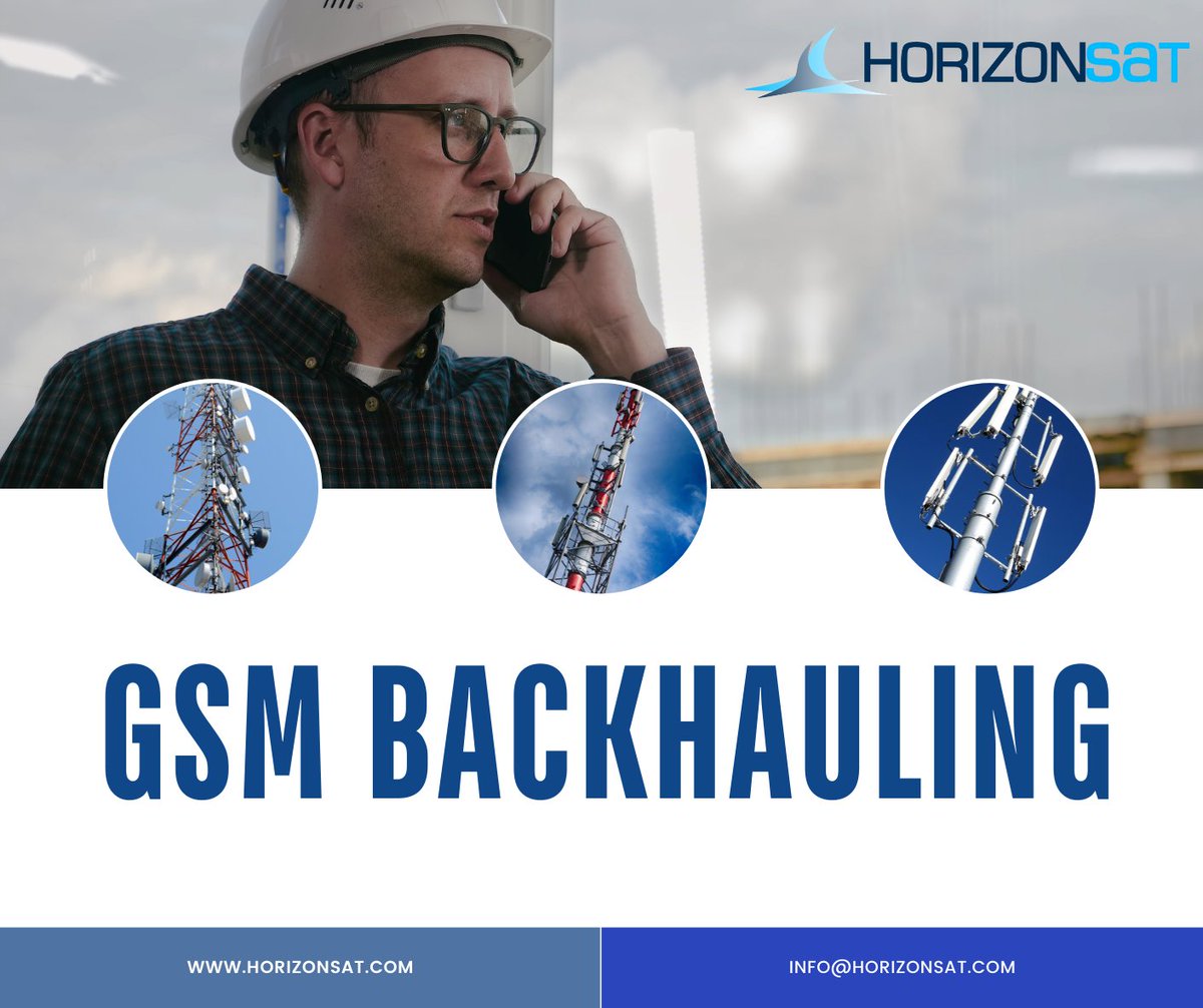 Horizon_Sat's tweet image. HorizonSat GSM backhaul solutions allow Telecom and Mobile Network Operators to extend their cellular network coverage and increase availability.

#GSMbackhauling #GSM #cellularcoverage #2G #3G #4G #LTE #internet #GSMbackaulsolutions #backup #HorizonSat #terrestialnetwork