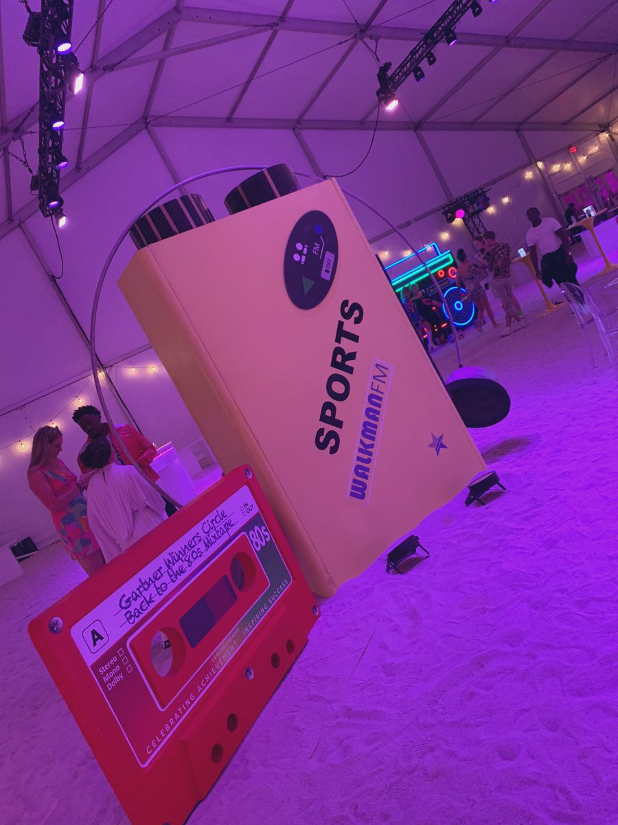 abjectboy's tweet photo. Editing a corporate gig in Miami and confronted by the Godzilla of yellow Walkmans! #likework https://t.co/D2A6u5Yj1X