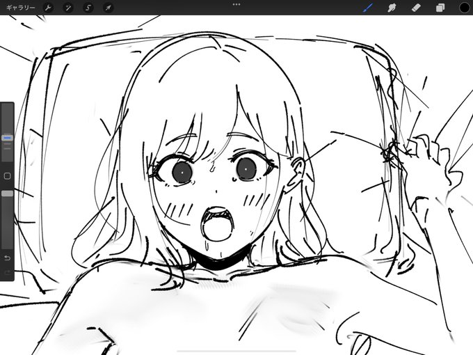 次のFANBOX用のラフだけ 