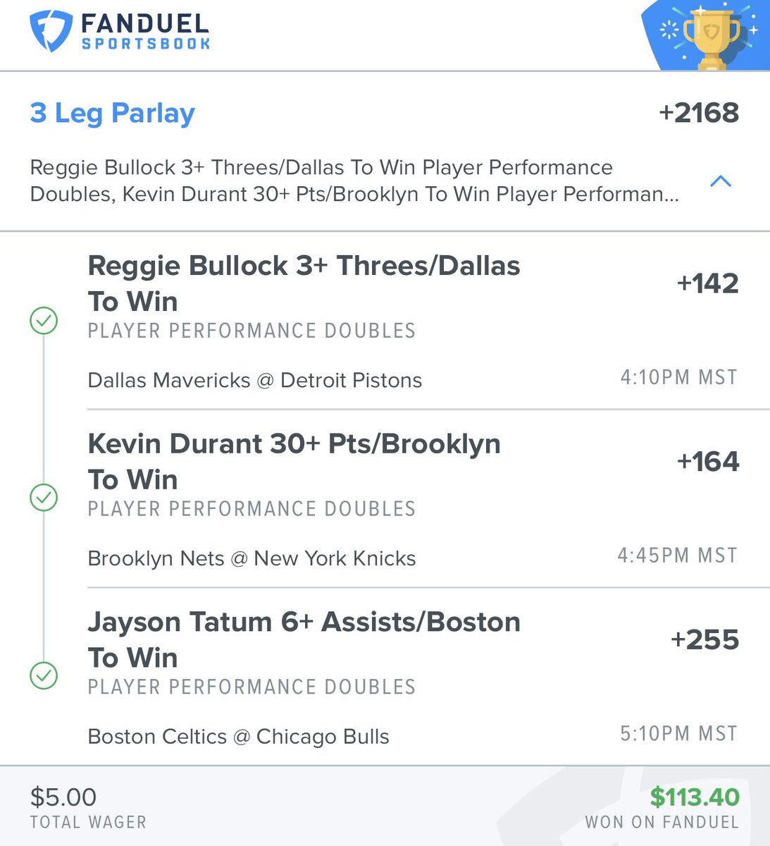 Ryan_Rosty's tweet photo. @GamblingG0D I tailed. Thanks bro🤝 https://t.co/P3uqHQXv6v