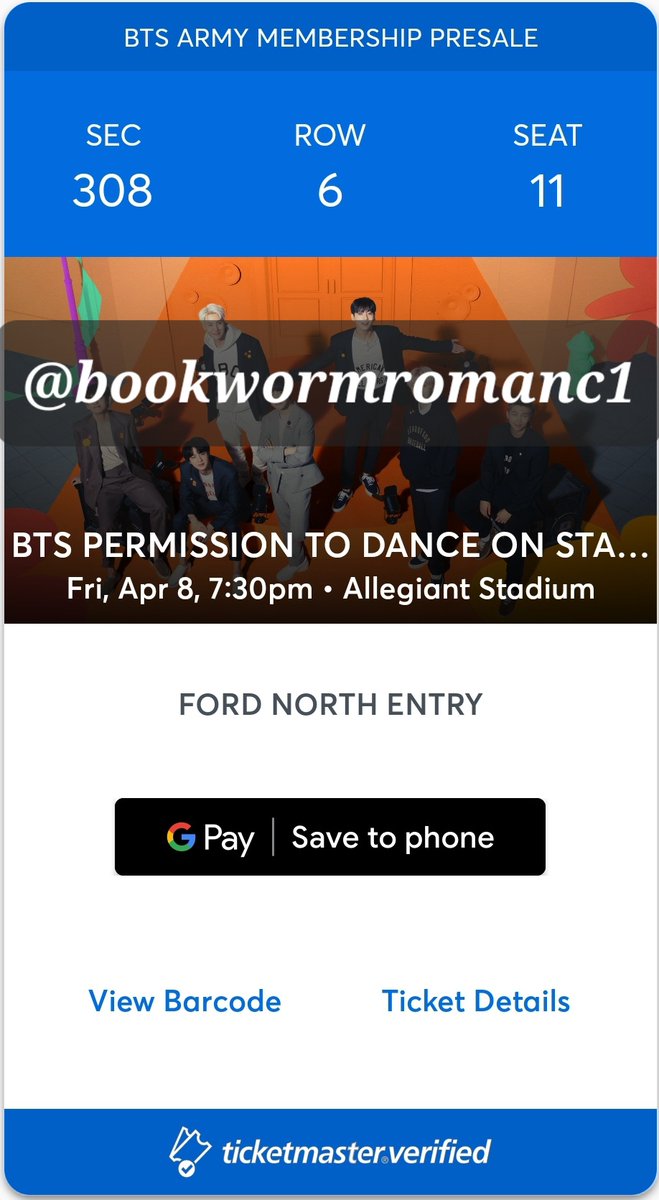 agusthwa's tweet photo. BTS TICKET LAS VEGAS DAY 1
WTS FACE VALUE 130$USD https://t.co/SnioYMYz7e