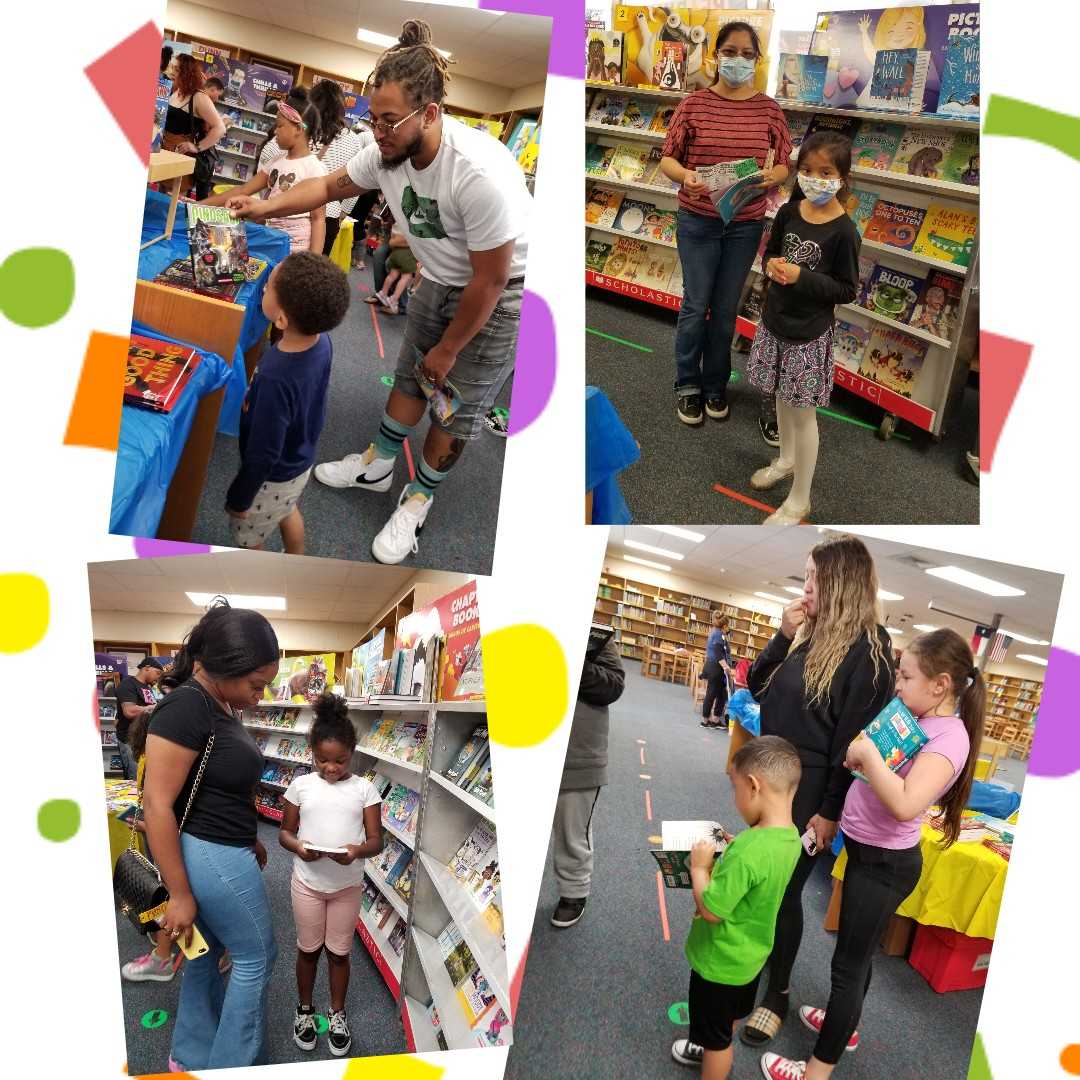 Parents visit the Book Fair in the Dunn Library to help their scholars choose some great books to read.
@TCarinP <a href="/DunnES_AISD/">Dunn Elementary AISD</a> <a href="/aldinelibraries/">Aldine ISD Libraries</a> #literacymatters #excellence
