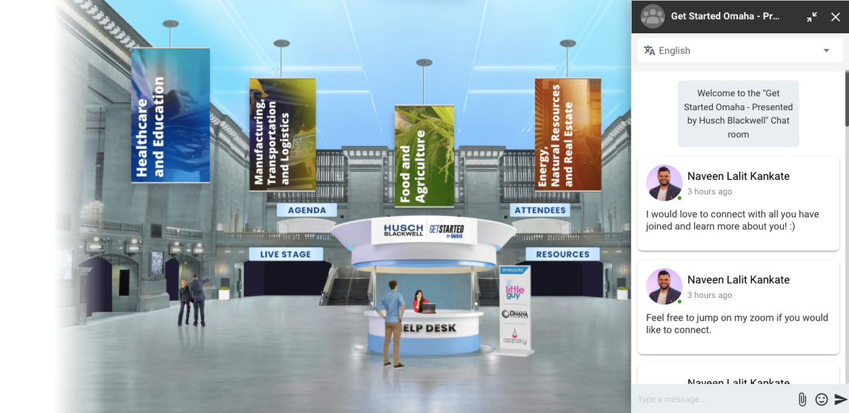 e2mlive's tweet photo. ☑ 200 registered users
☑ 30 virtual booths for startups
☑ 5 industry verticals
https://t.co/zLGZNJQJYk is the #HybridEvent platform for Get Started Omaha by @HuschBlackwell, a premier pitch competition and networking event for startups & entrepreneurs.
#GetStartedOmaha https://t.co/ul3AhV7AQo