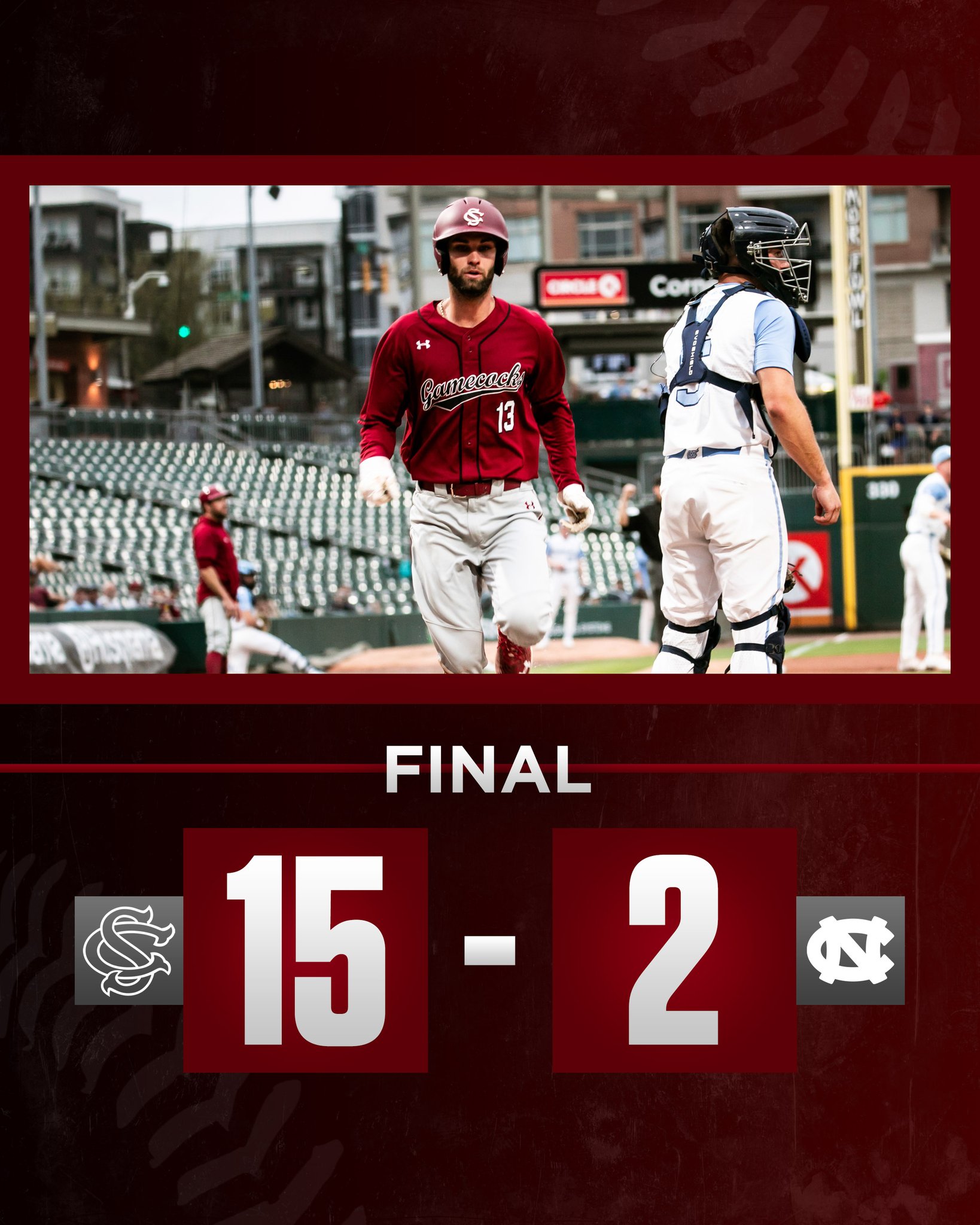 Gamecock Baseball on Twitter "Carolina scores a season high 15 runs in