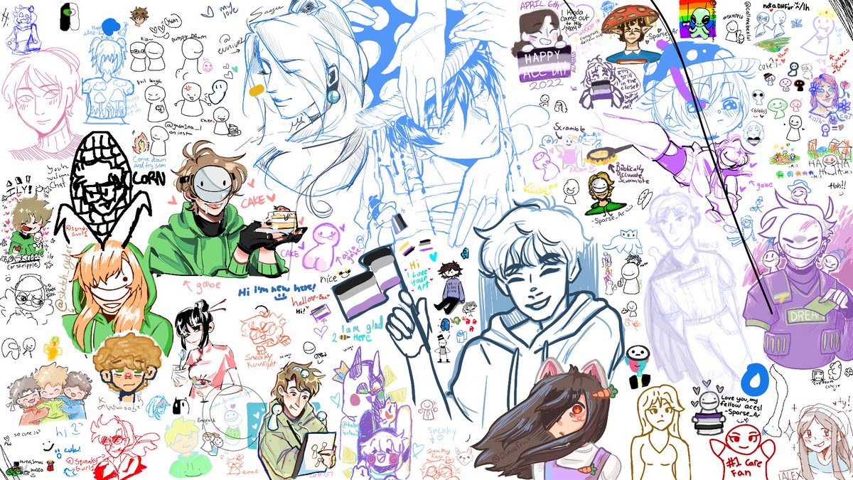 drawings from stream today with chat :D 