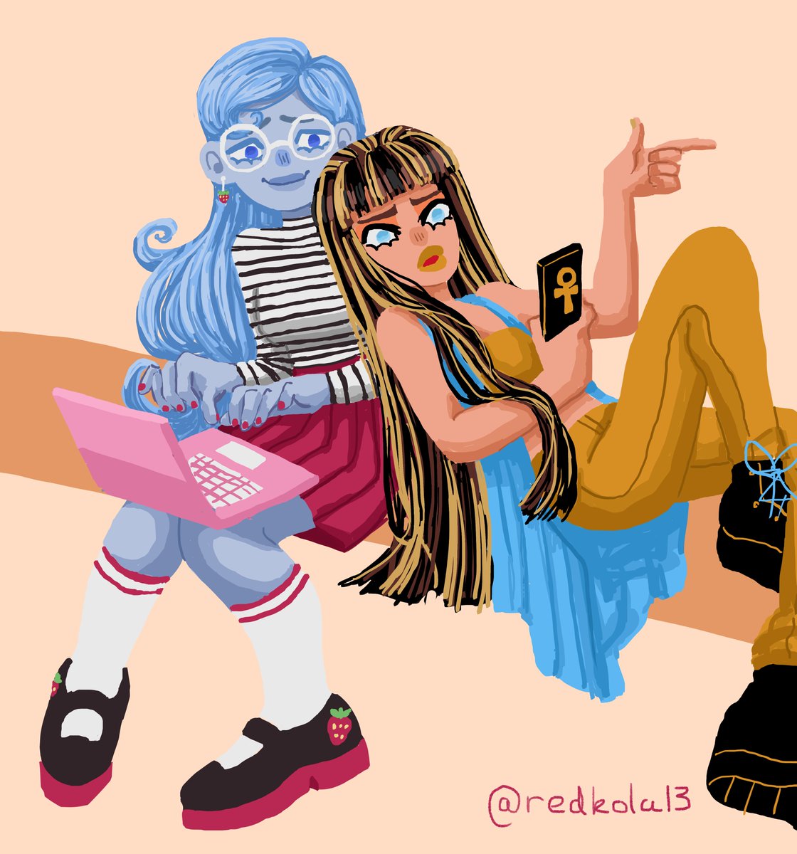 redkola13's tweet photo. #illustration #monsterhigh #monsterhighfanart #monsterhighart #cleodenile #ghoulia #cleo #ghoulia #digitalart #fashioncore #fashionart #asthetic #astheticart #artistoninstagram #cutecore #monstercore #monstergirls #monstergirlart #digitalillustration #illustrator #cleodenileart https://t.co/BqfOVdPCxc